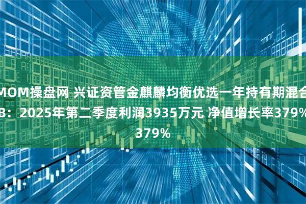 MOM操盘网 兴证资管金麒麟均衡优选一年持有期混合B：2025年第二季度利润3935万元 净值增长率379%